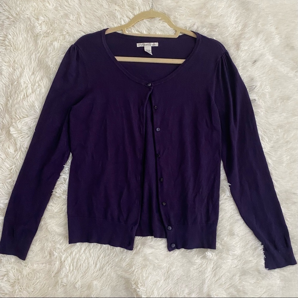 KENNETH Cole Cardigan | Medium | Purple
